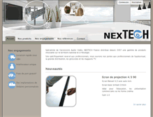 Tablet Screenshot of nextech-france.com
